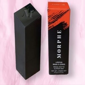 𝅺MORPHE mega matte super matte red lipstick , shade pickup line Brand New*